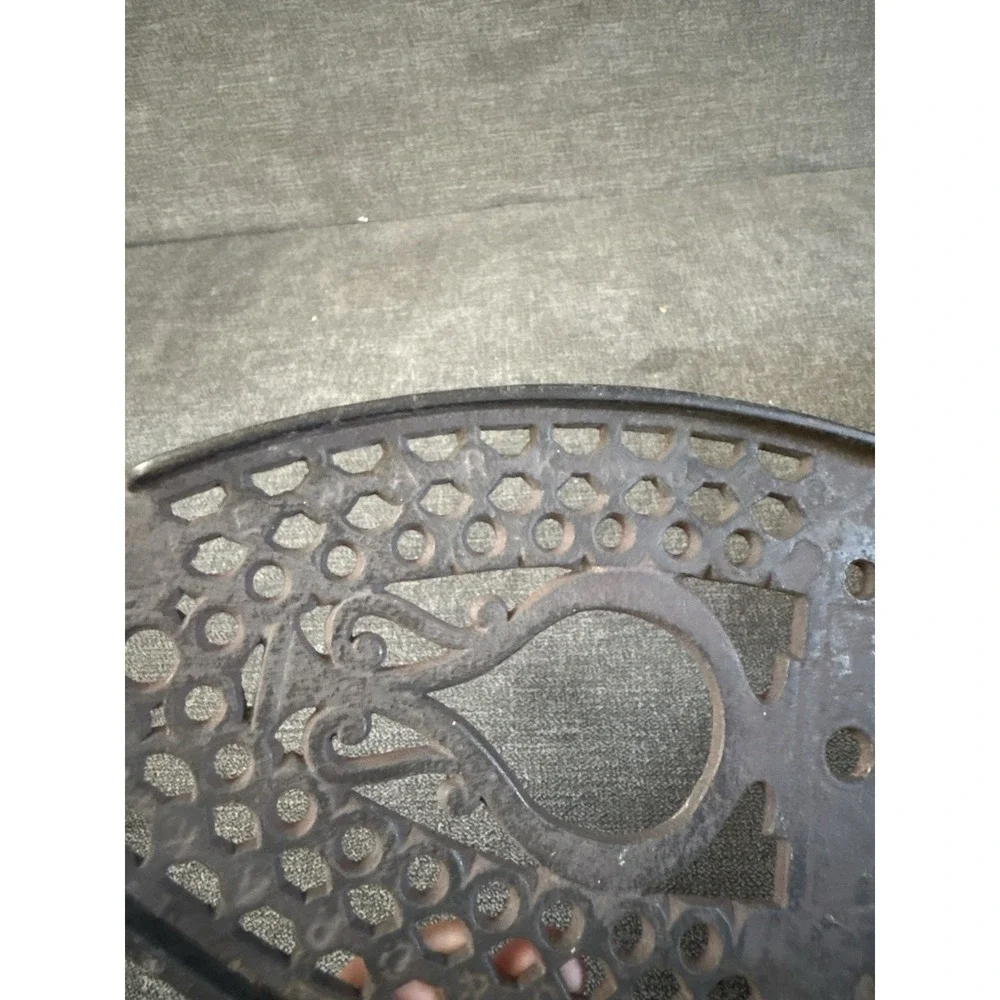 Antique/Vintage Sad Iron Trivet Rustic Primitive Footed Cast Iron Ironing Trivet
